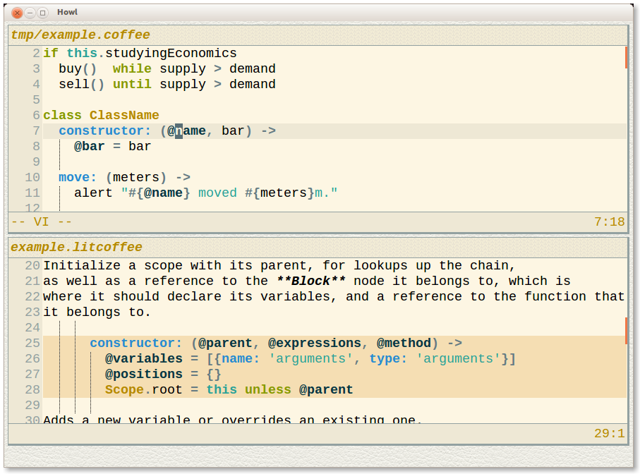 CoffeeScript support