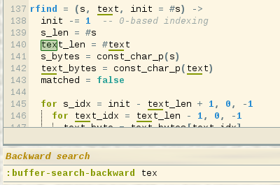 backward search